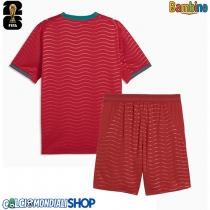 Maglie da calcio Portogallo Prima Maglia Bambino Mondiali 2026  Manica Corta (+ Pantaloni corti)